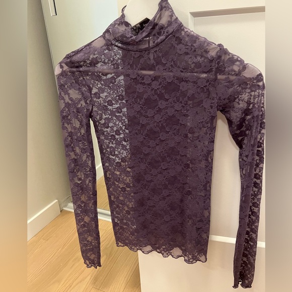 Women's Urban Outfitters Purple Blouse Top - Picture 2 of 5